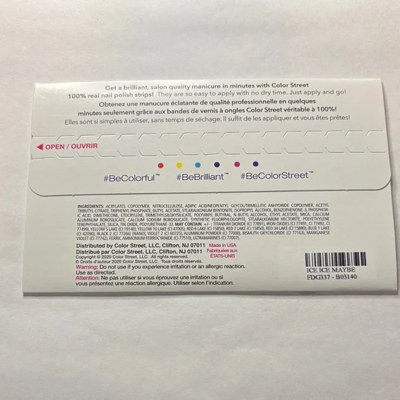 Ice Ice Maybe Color Street retired Christmas snowflake - Picture 2 of 2